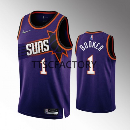 Dres Phoenix Suns Devin Booker 1 Nike 2022-23 Icon Edition Ljubičasta Swingman - Muške